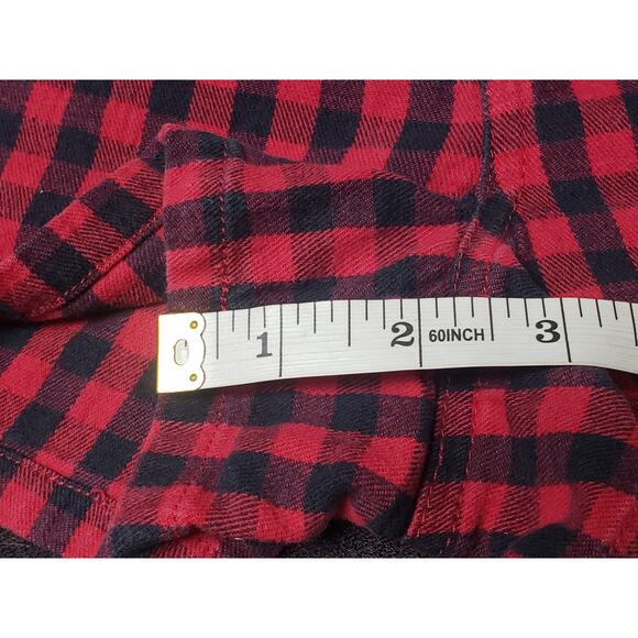 Billabong Red & Black Checkered Pattern Cotton Shorts | Size 1 - Picture 7 of 8